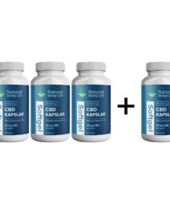 4 kpl 3:n hinnalla: CBD-kapselit 1500mg 60kpl