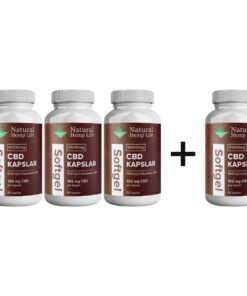4 kpl 3:n hinnalla: CBD-kapselit 6000mg 60kpl
