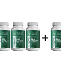 4 kpl 3:n hinnalla: CBD-kapselit 600mg 60kpl