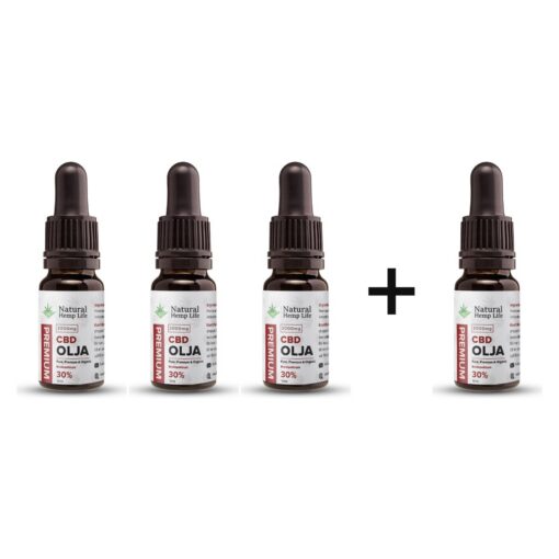 4 kpl 3:n hinnalla: CBD-öljy 30% (3000mg)