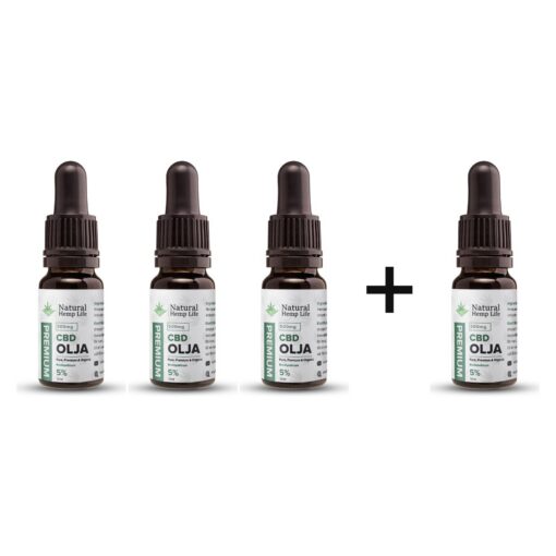 4 kpl 3:n hinnalla: CBD-öljy 5%
