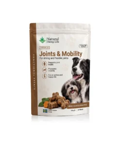CBD-koiranherkut Joints & Mobility 125mg, Natural Hemp Life, 50 funktionaalista pehmeää purupalaa terveille nivelille ja hyvälle liikkuvuudelle