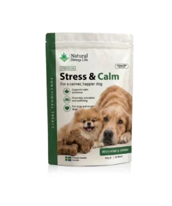 CBD-koiranherkut Stress & Calm 125mg, Natural Hemp Life, 50 rauhoittavaa pehmeää purupalaa rentoutuneelle koiralle